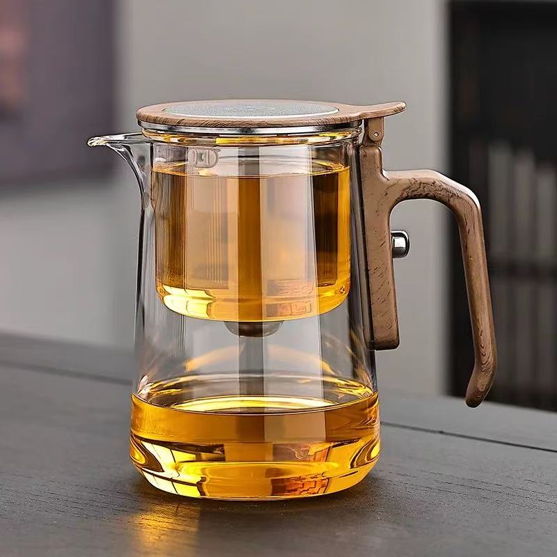 Tea leak glass pot