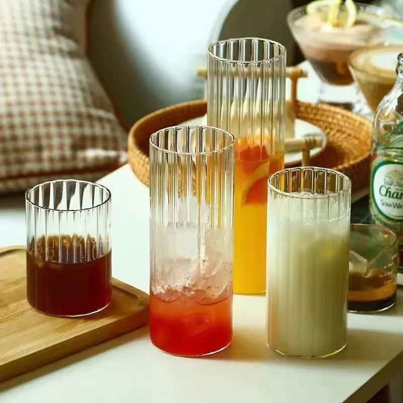 Vertical storage jars, juice cups, vases