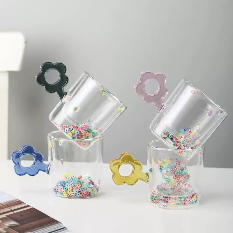 Flower handle love cup