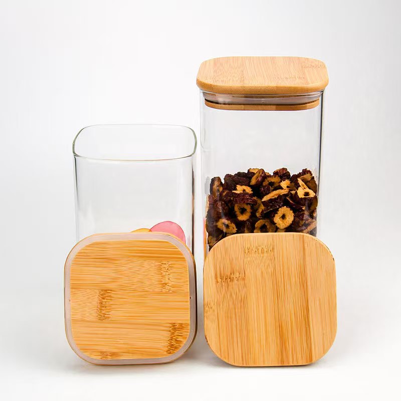 Square storage jar