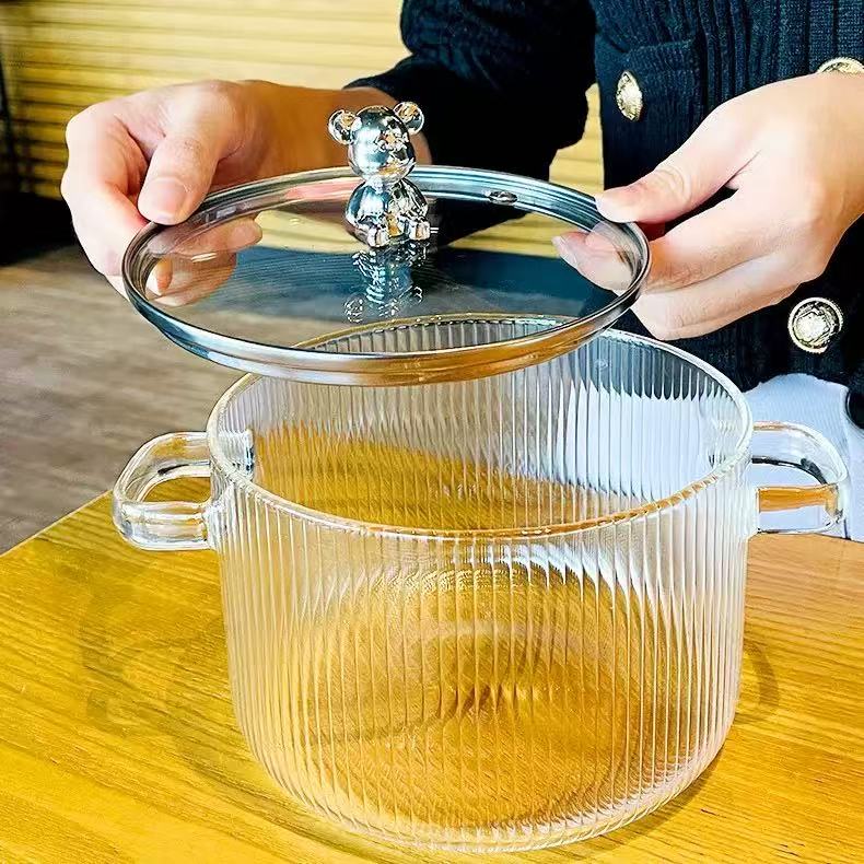 Little Bear Glass Pot